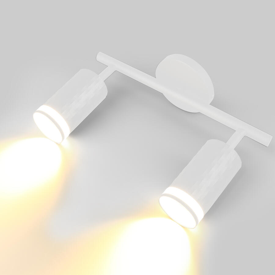 Спот на основании GWL-2GU10-M-IP20 Двойной Белый Кирпич