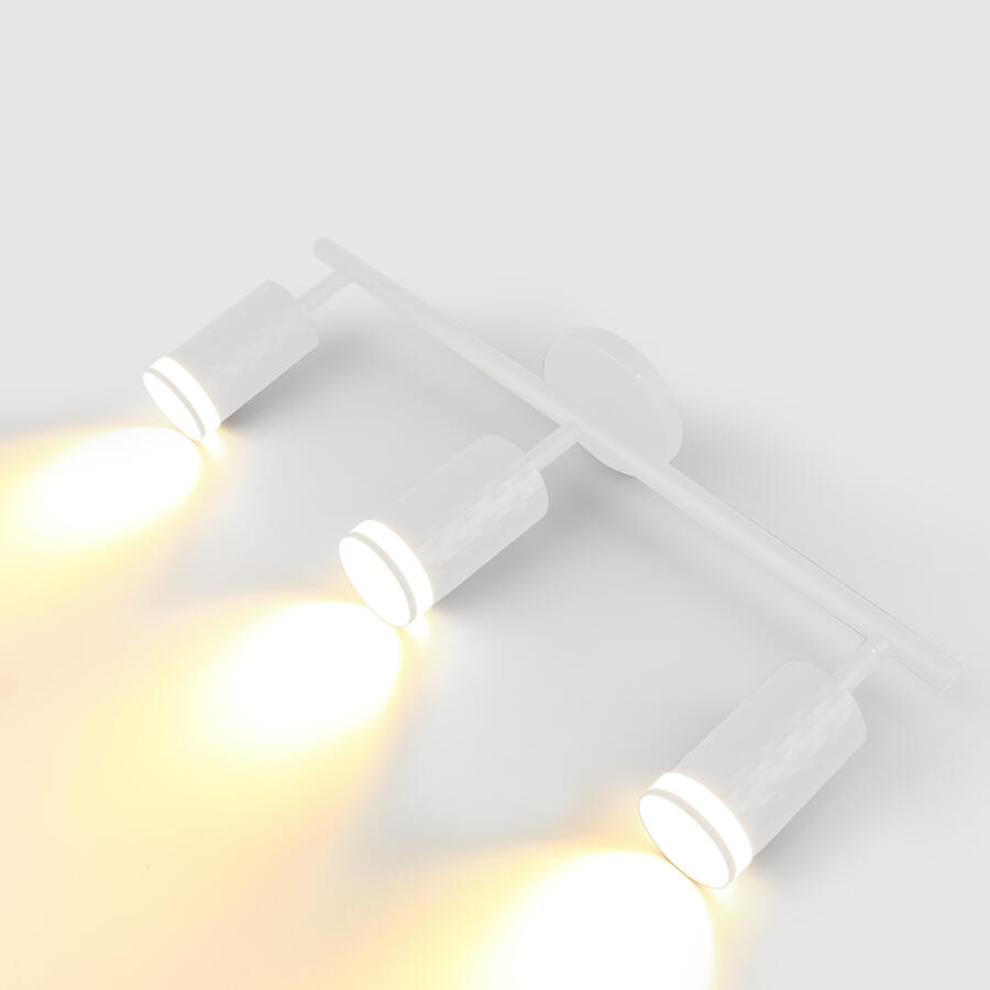 Спот на основании GWL-3GU10-M-IP20 Тройной Белый Кирпич