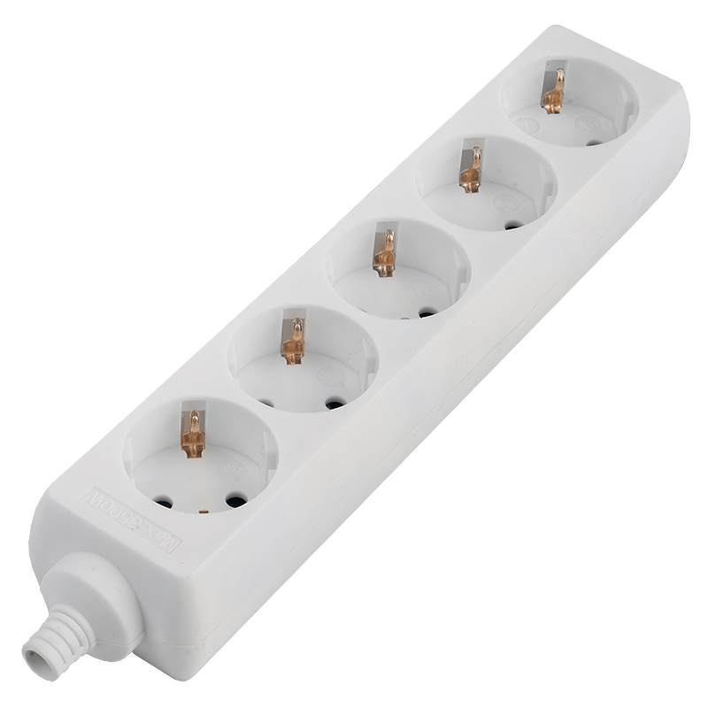 Удлинитель бытовой GES-16-3x100-5-1,5m, с/з, б/в, 1/40