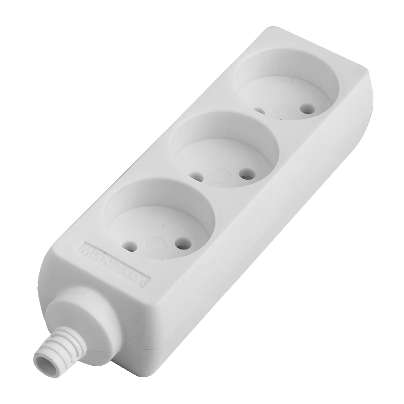 Удлинитель бытовой GES-10-2x075-3-10m, б/з, б/в, 1/20