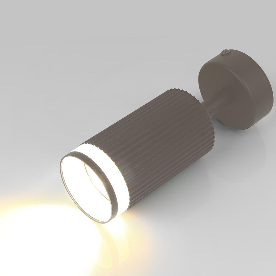 Спот на основании GWL-GU10-M-IP20 Одинарный Графит Полосы