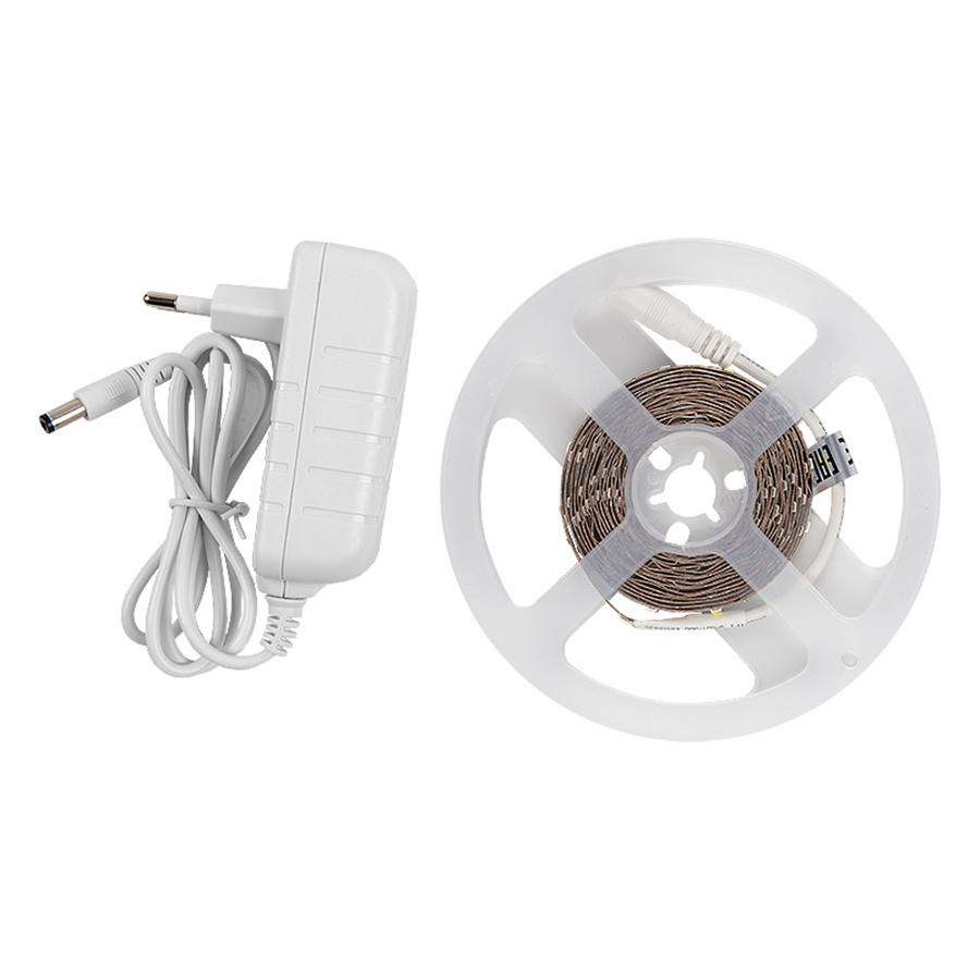 Лента светодиодная GLS-2835-120-9.6-12-IP20-PRO-4-3-KIT готовый комплект 3м с адаптером