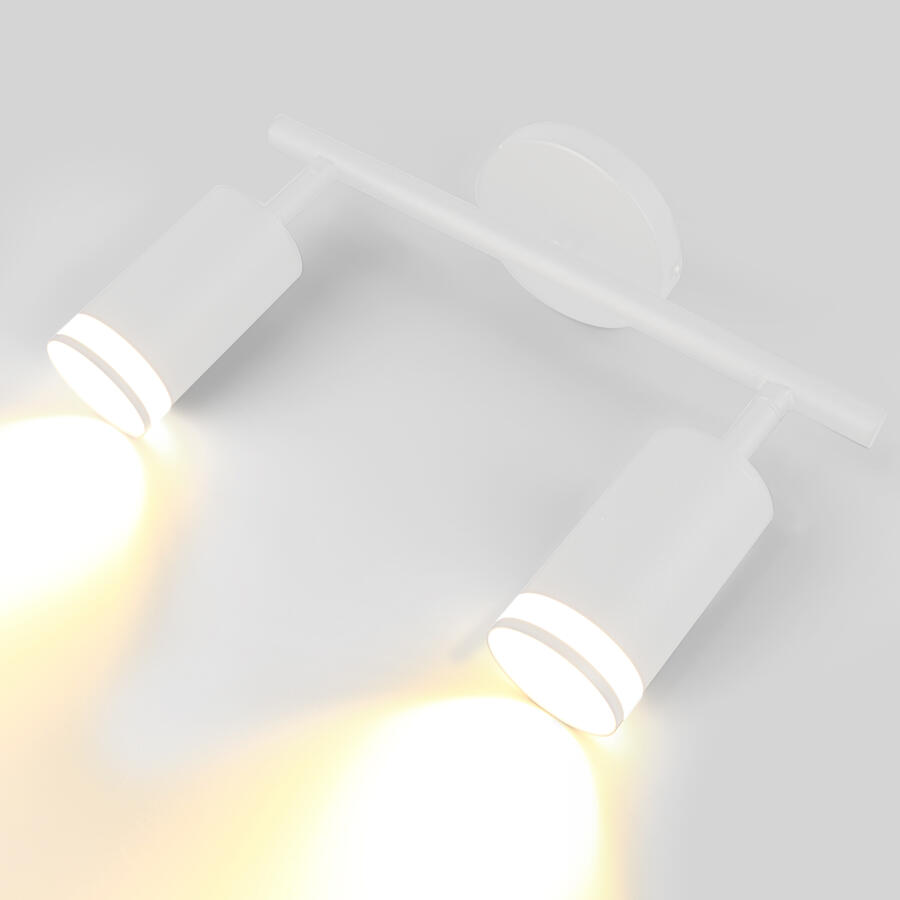 Спот на основании GWL-2GU10-M-IP20 Двойной Белый Башня