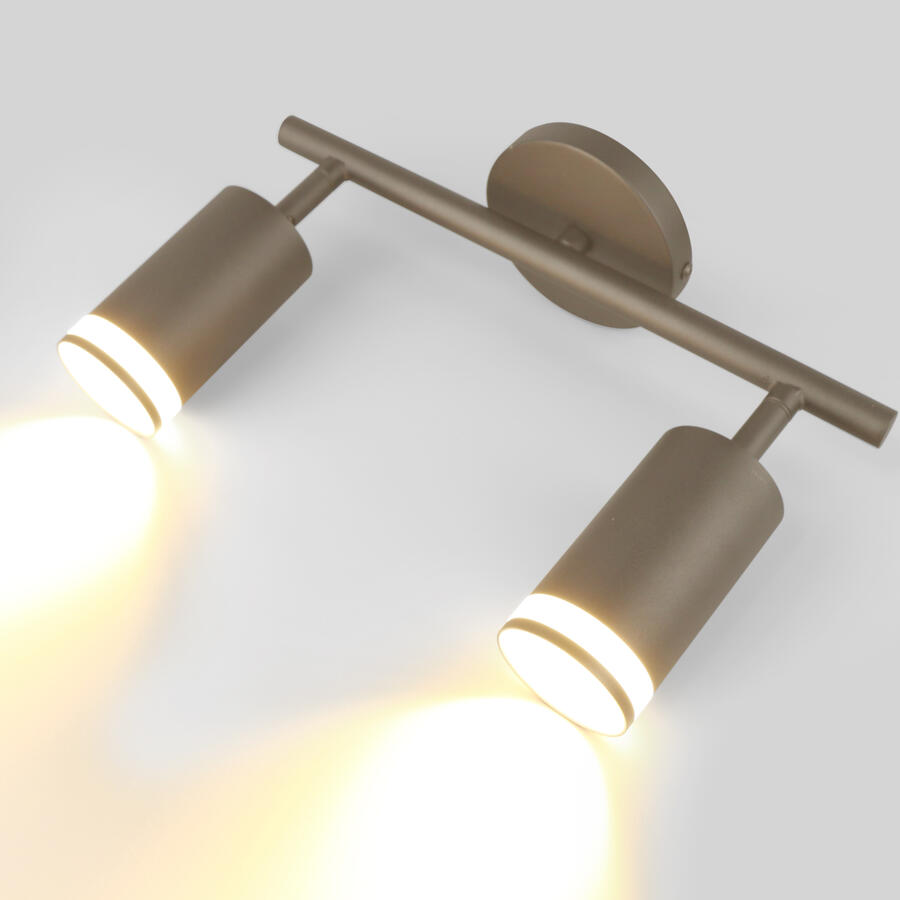 Спот на основании GWL-2GU10-M-IP20 Двойной Графит Башня