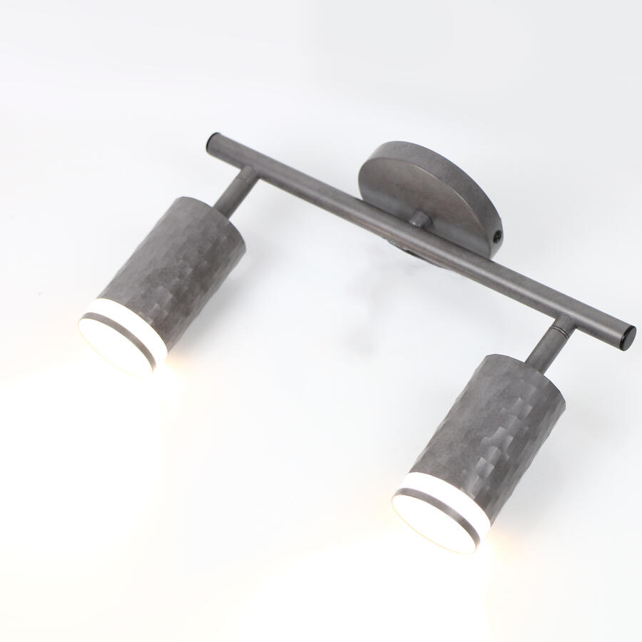 Спот на основании GWL-2GU10-M-IP20 Двойной Бетон Кирпич