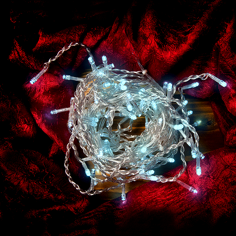 Гирлянда "На Ёлку" GLFG-100-500-IP20-X-B 100 диодов 5м с контроллером 8 режимов