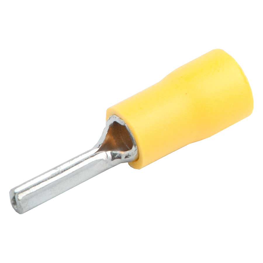 Наконечник НШКИ (штыревой круглый) GNPI-5,5-25,5-50 Желтый, 50 штук