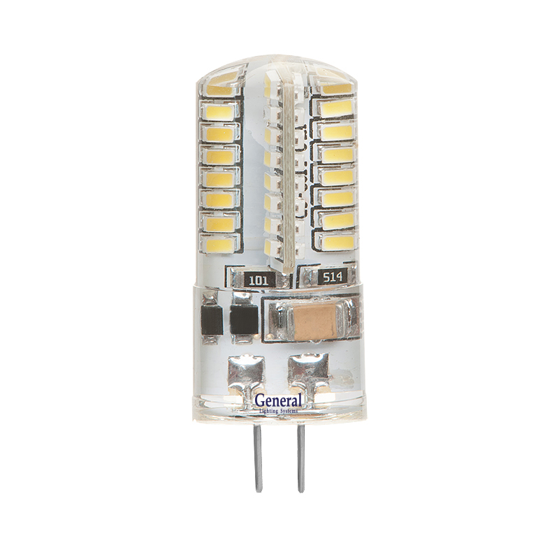 Лампа светодиодная General Капсульная GLDEN-G4-3-S-12-2700, 652200, G-4, 2700 К