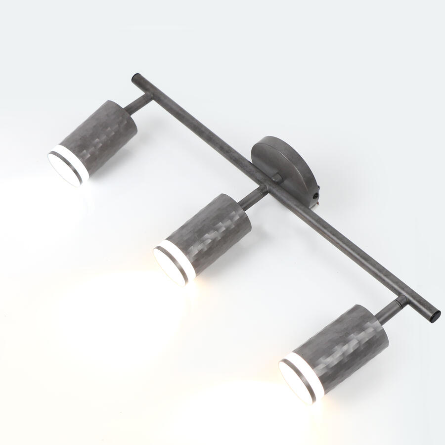 Спот на основании GWL-3GU10-M-IP20 Тройной Бетон Кирпич