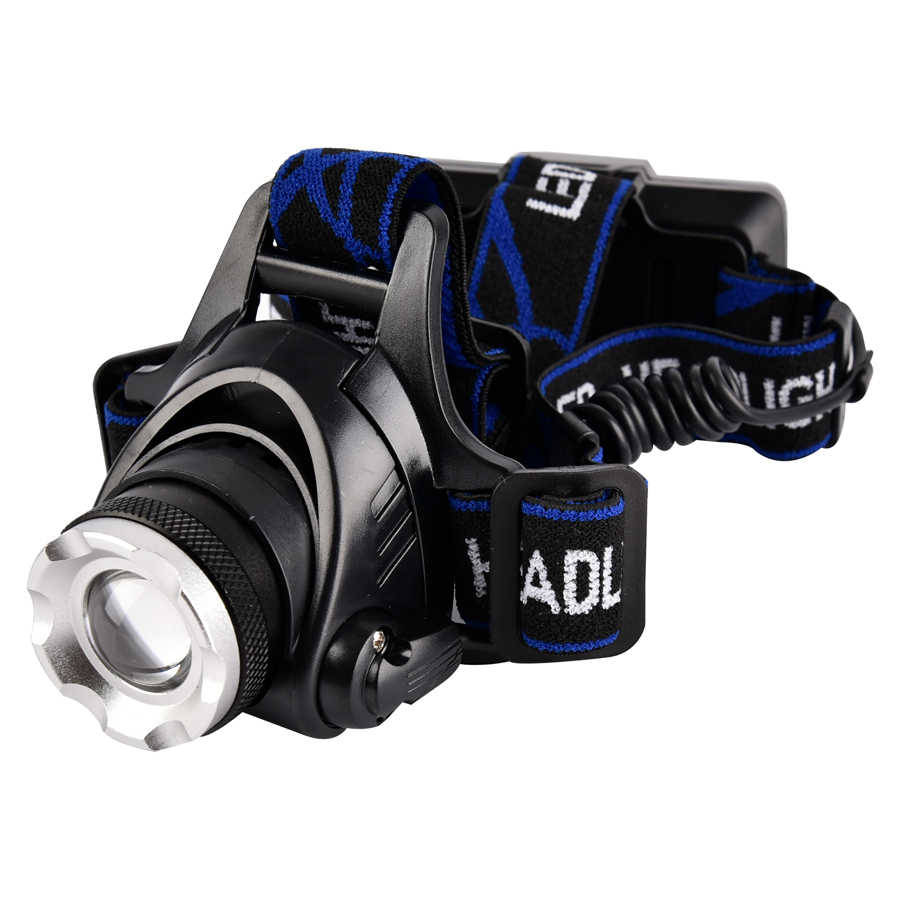 Фонарь светодиодный GTorch-001-004  черный, АКБ 2х18650 1200 mAч,  800903 (1/100)