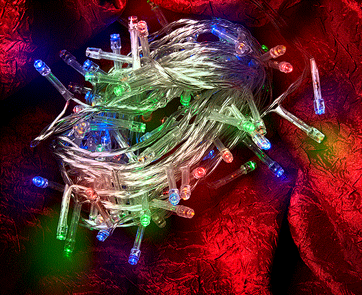 Гирлянда "На Ёлку" GLFG-100-500-IP20-X-RGB 100 диодов 5м с контроллером 8 режимов