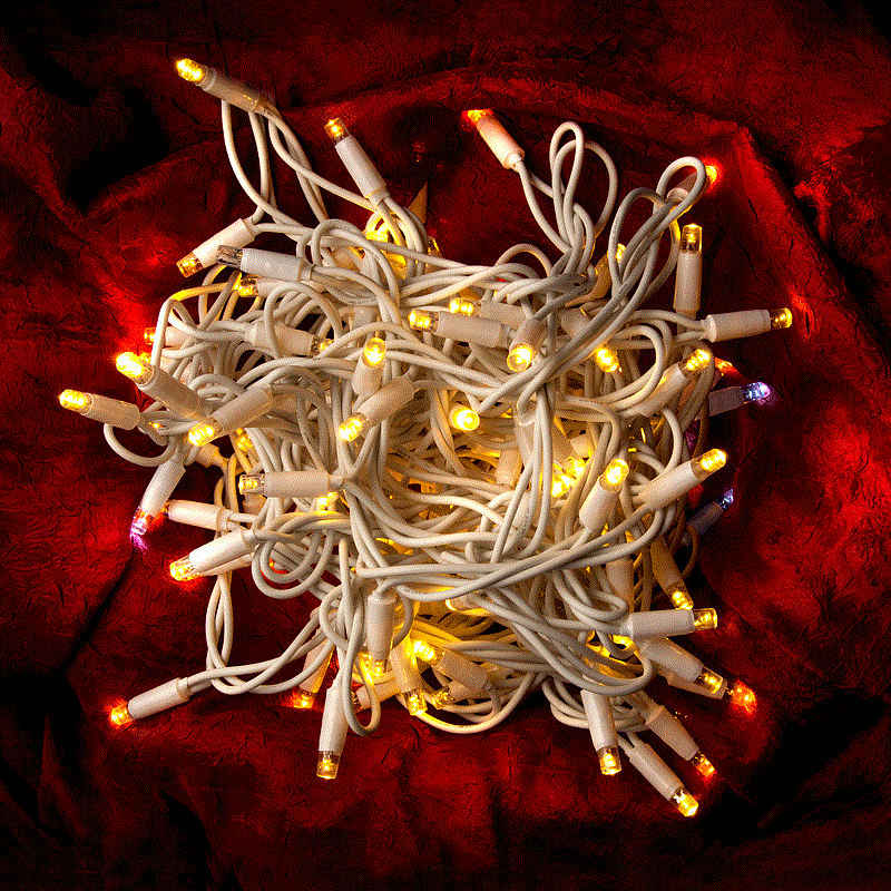 Гирлянда уличная GLFG-100-1000-IP65-S-W-3  100 диодов 10м