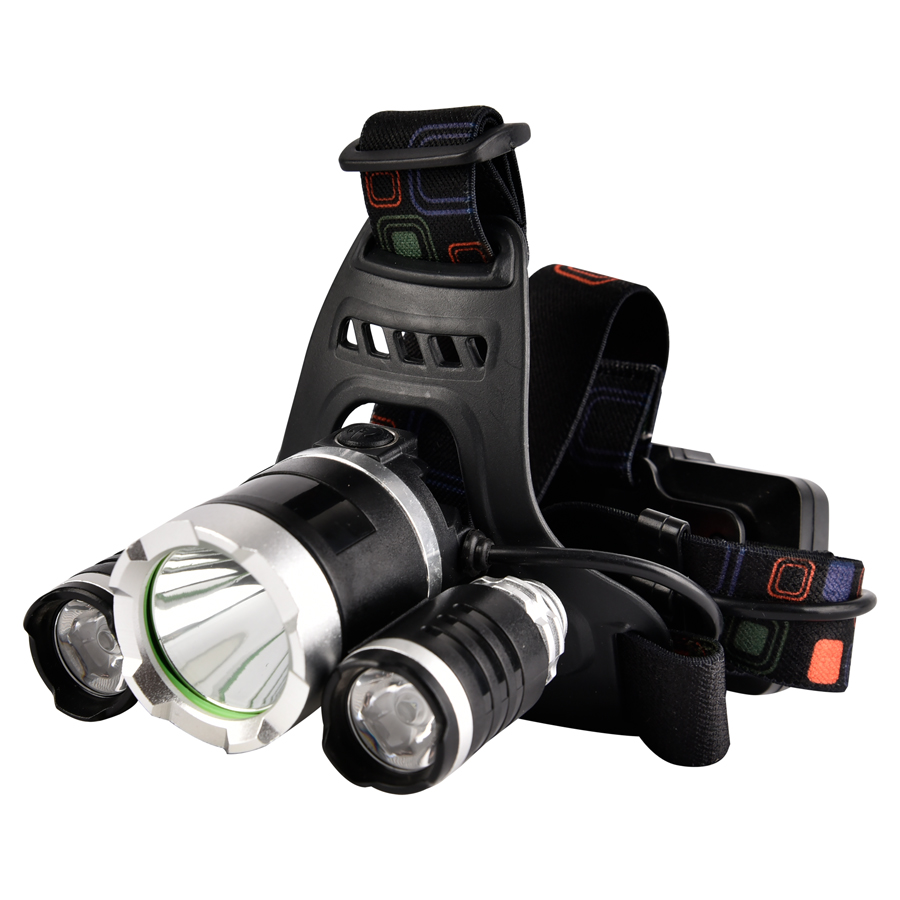 Фонарь светодиодный GTorch-001-006  черный, АКБ 2х18650 1200 mAч,  800906 (1/100)