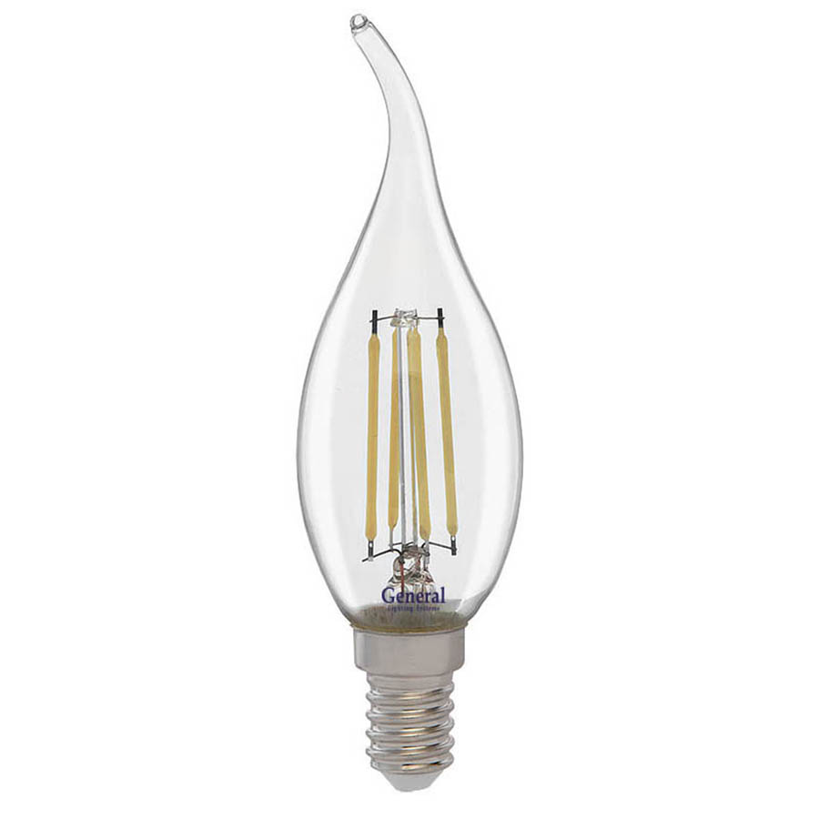 Лампа светодиодная General Филамент GLDEN-CWS-12-230-E14-2700, 660327, E-14, 2700 К