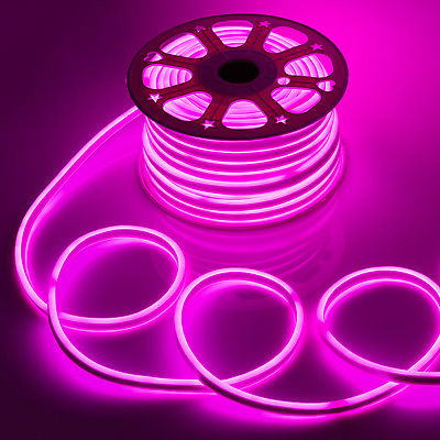 Лента "Гибкий Неон" GLS-2835-120-9.6-220-BNL-IP67-P катушка 50м + шнур питания