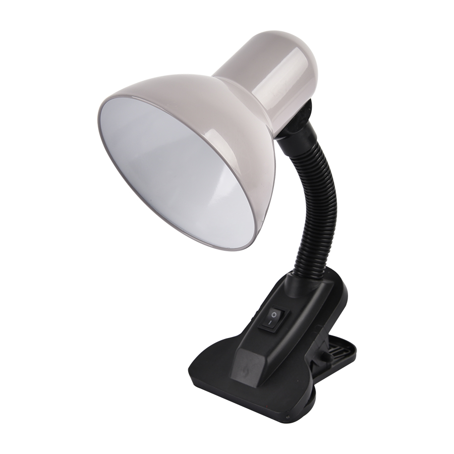 Настольный светильник на прищепке General GTL-034, 800134, E27, серый