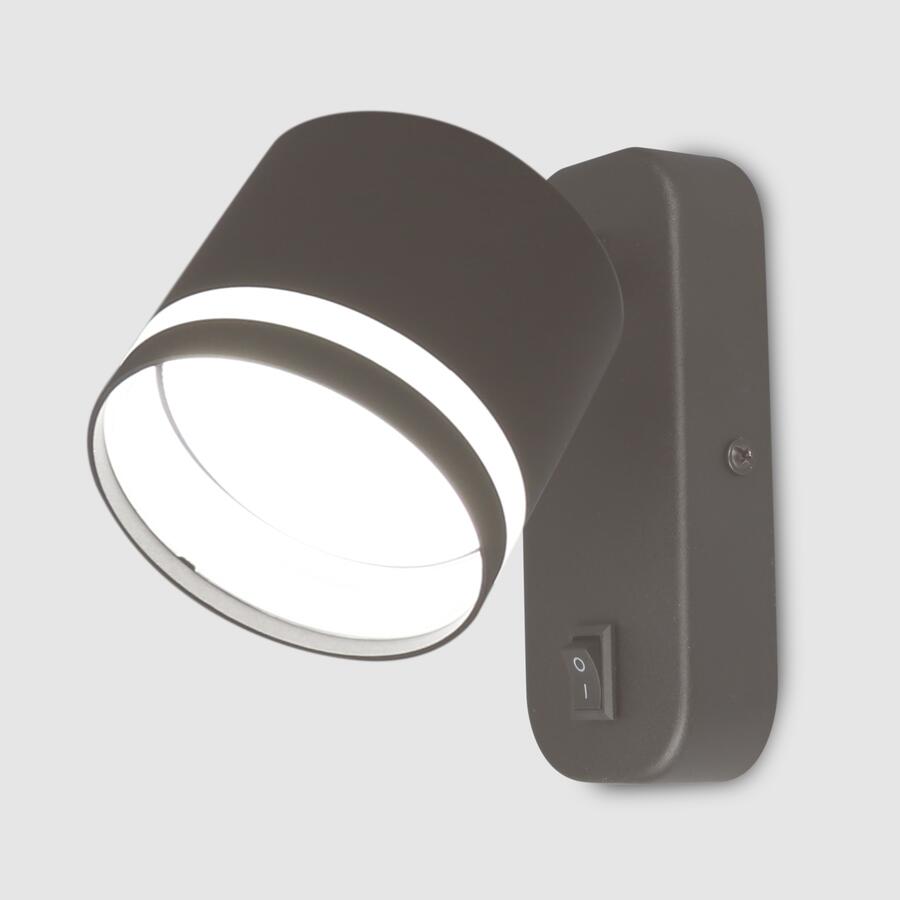 Бра GWL-GX53-M-IP20 Графит Башня