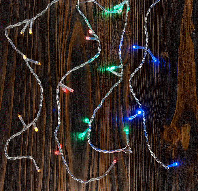 Гирлянда "Занавес" GLFG-96-150-100-IP20-CR-RGB   96 диодов 1.5x1м с контроллером 8 режимов