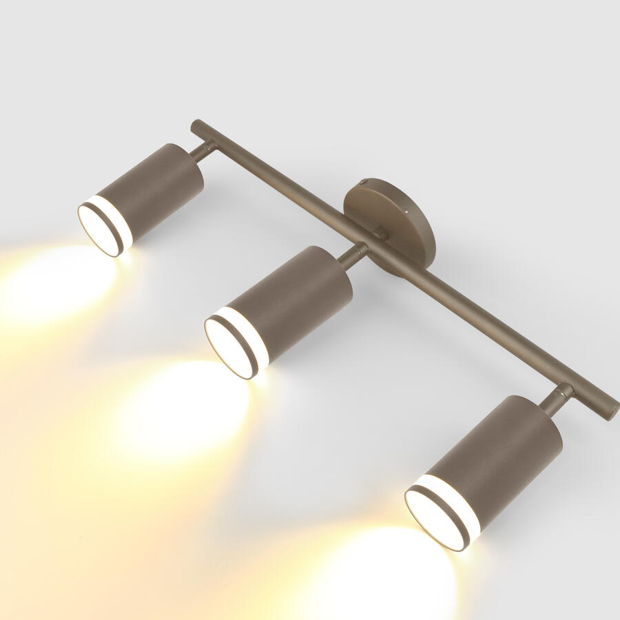 Спот на основании GWL-3GU10-M-IP20 Тройной Графит Башня