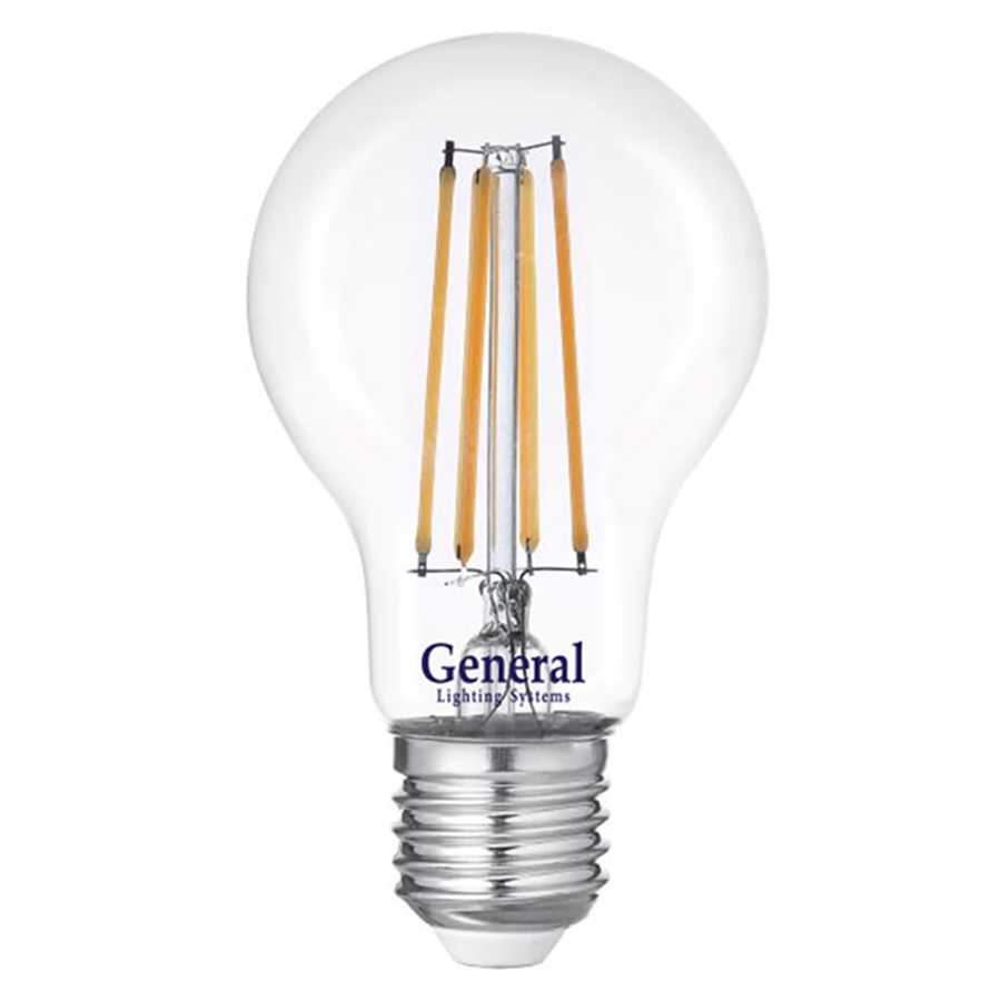 Лампа светодиодная General Филамент GLDEN-A60S-15-230-E27-4500, 660317, E-27, 4500 К