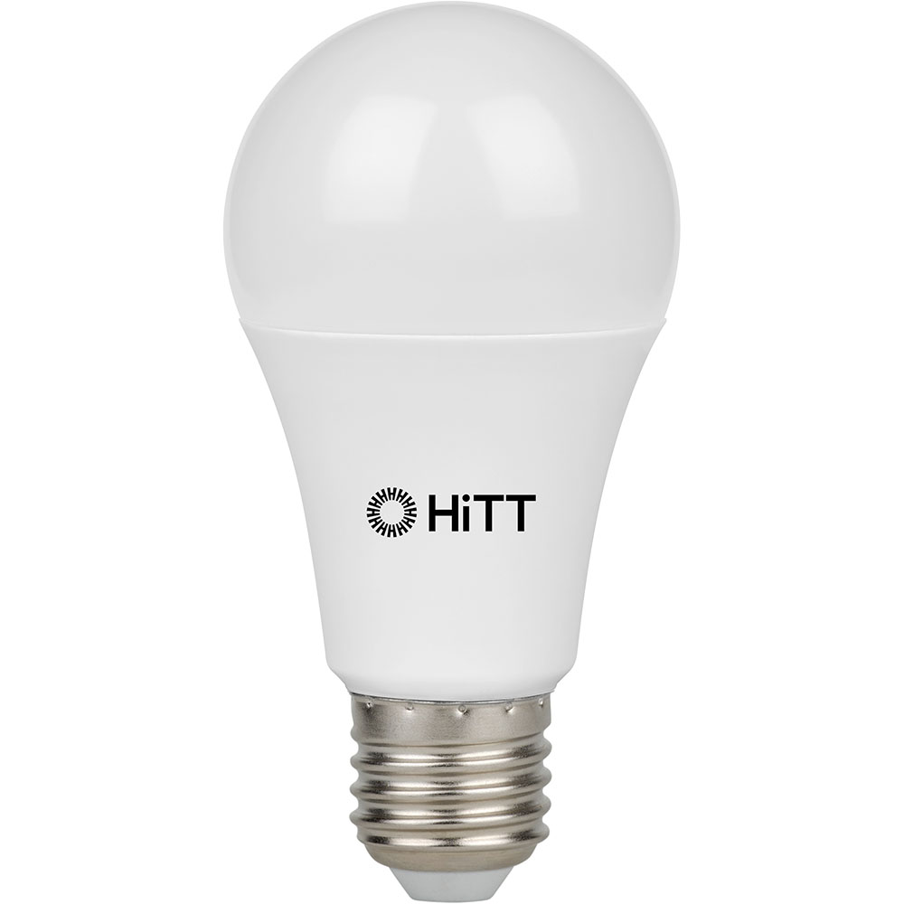 Лампа светодиодная HiTT-PL-A60-27-230-E27-4000, 1010017, E27, 4000 К