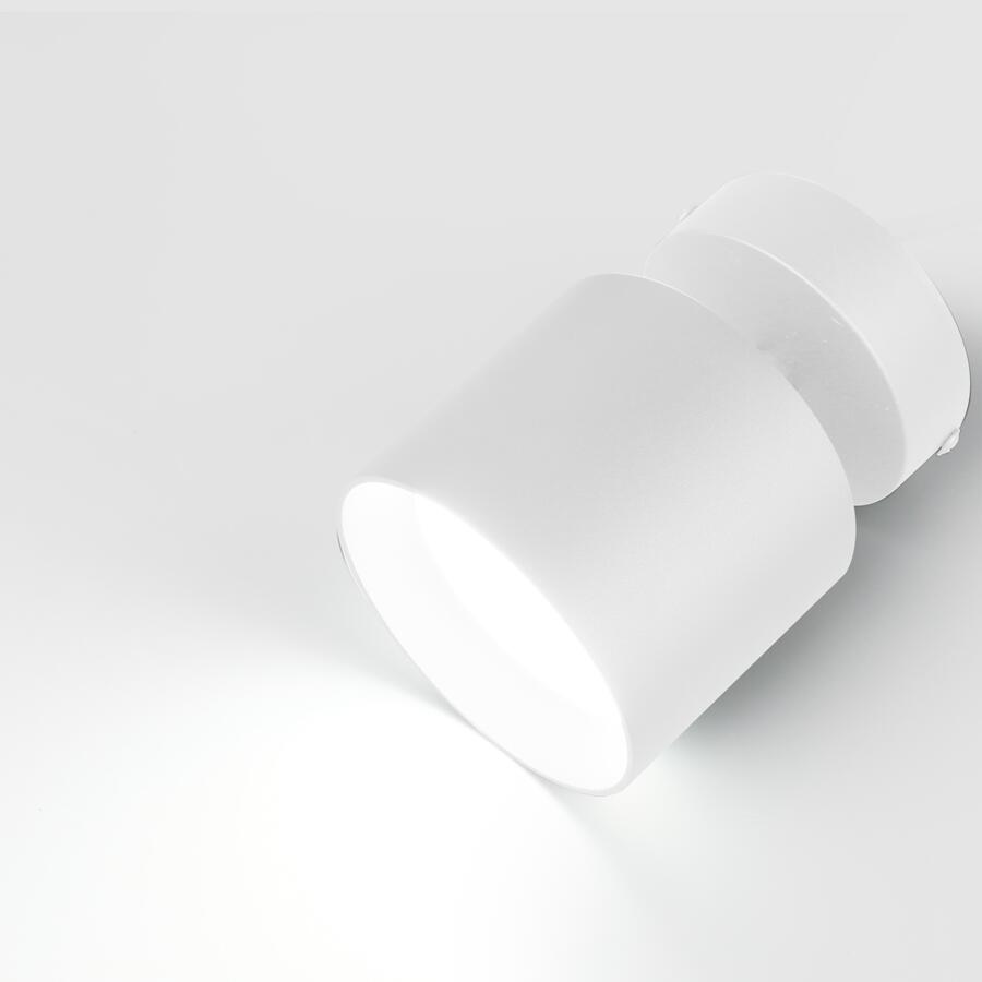 Спот на основании GWL-GX53-M-IP20 Одинарный Белый Башня