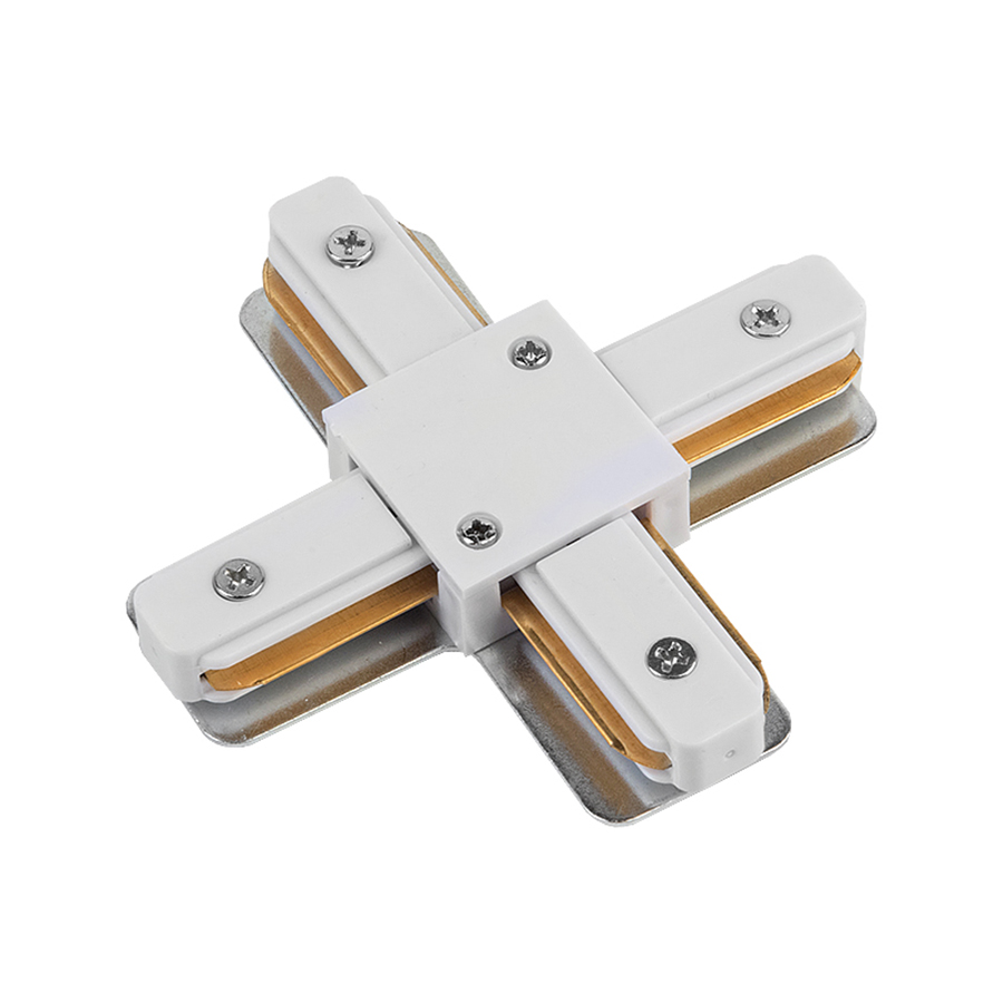 Коннектор для шинопровода Х- образный 1-фазный  G-1-TXT-HV-IP20-W ХИТТ  белый