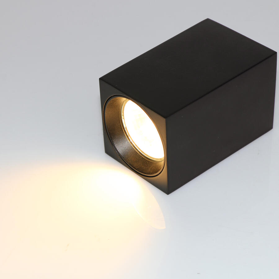 Спот GWL-GU10-M-IP20 Черный Прямоугольник